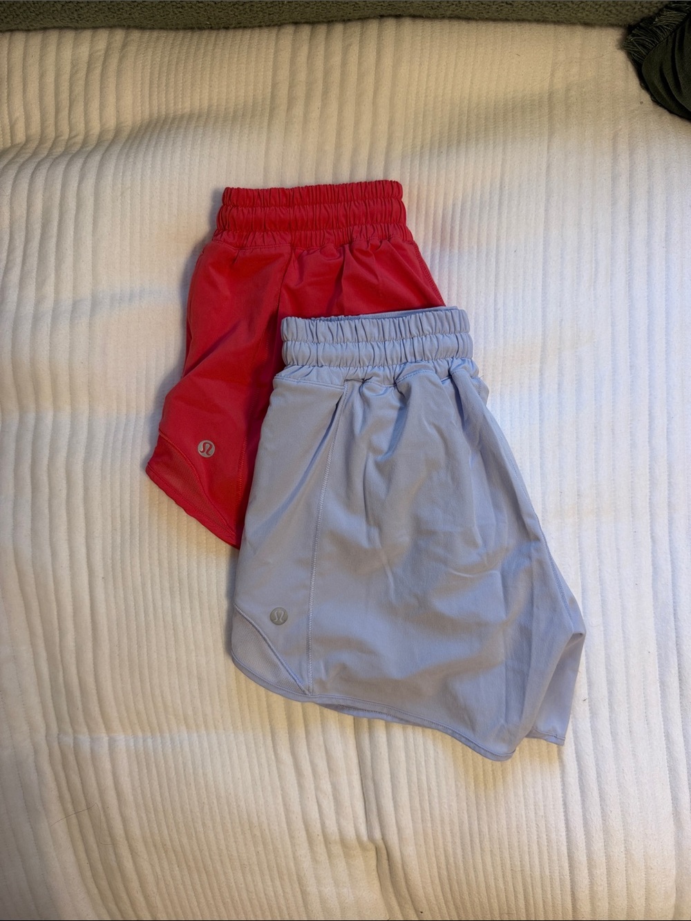 lululemon athletica Womens Athletic Shorts Duo — Red and Light Gray